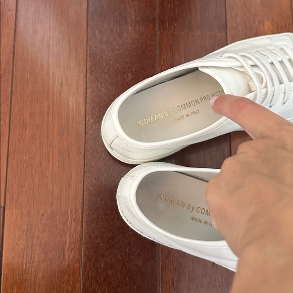 Common projects white leather platform sneaker retail $470. Size 36 - Picture 7 of 17